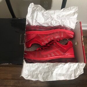 Nike Air Max+ 2009 Size 9 Men Shoes 354744 600 Athletic Sneakers Red